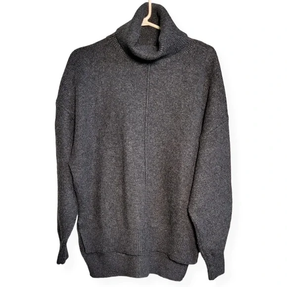 H&M Dark Grey Long sleeve Turtleneck Sweater Size Medium - Picture 1 of 8